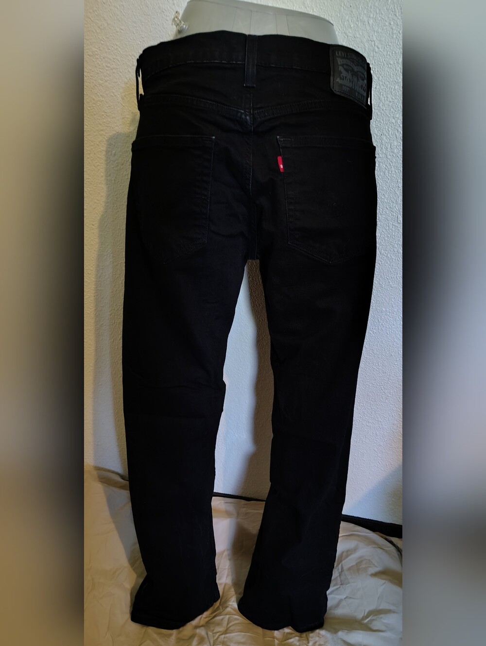 Levi's 559 Black Label Red Tab Black Denim Jeans Mens 34x32 Straight Leg